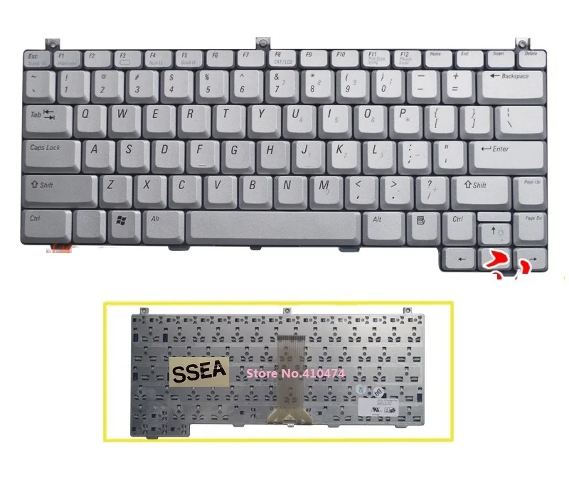 SSEA Brand New laptop US Keyboard for Dell XPS M1210 Free Shipping