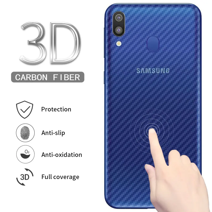 

Sticker Screen Protector Protective Film For Samsung Galaxy M20 M10 Back Cover Carbon Fiber Screen Protector Sticker