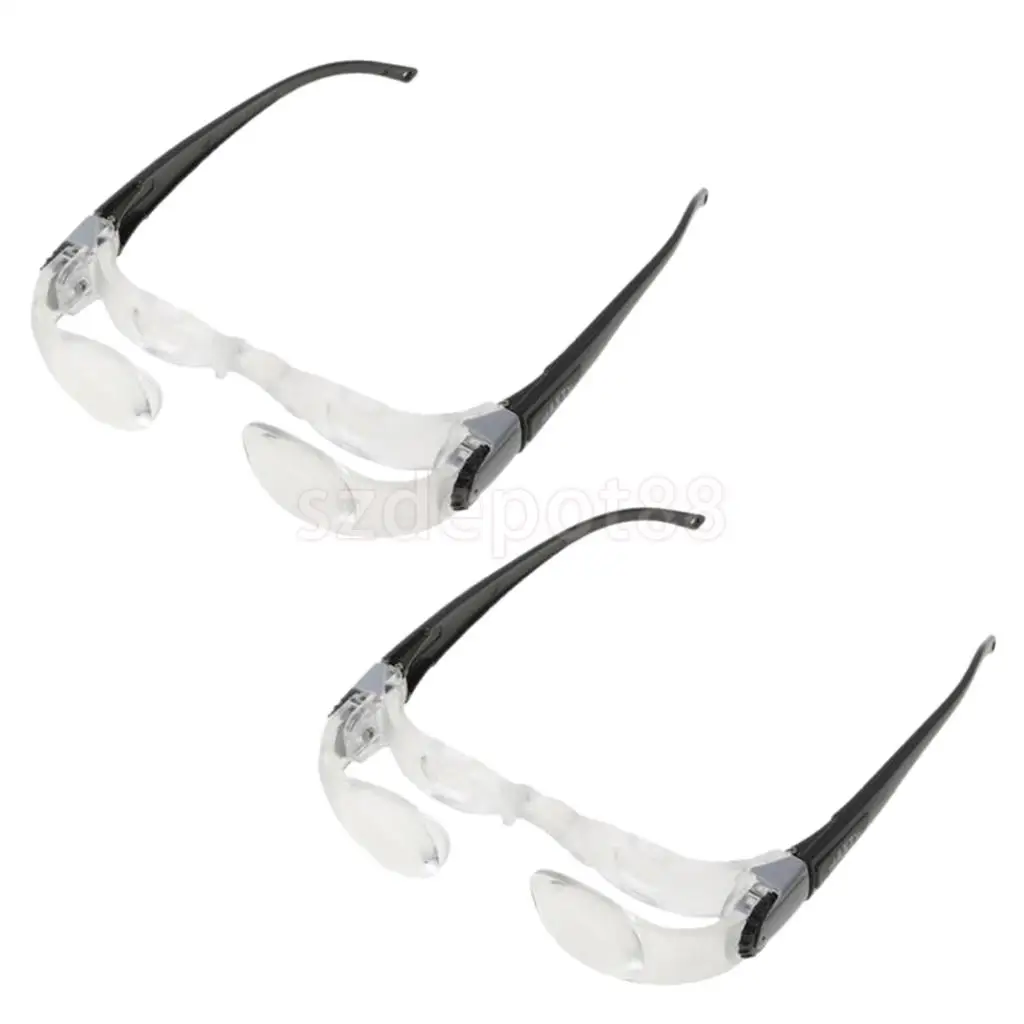 2 Pieces Max TV Television Magnifying Glasses 2.1X 0 to 300 Degree