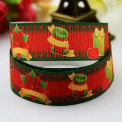 7/8 ''(22 мм) Рождество с героями мультфильмов Grosgrain ленты вечерние украшения, атласные ленты x-00505 OEM 10 метров