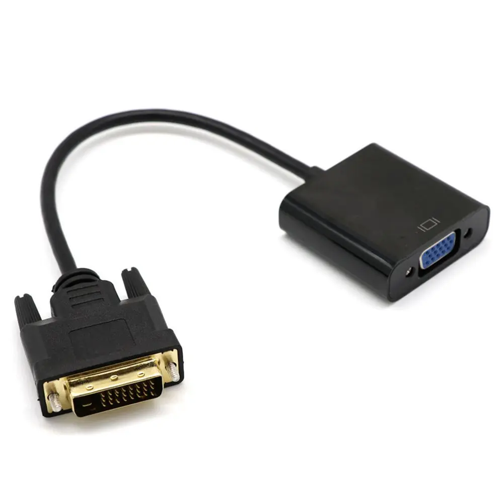 MOOL Стандартный с DVI на VGA WAWPI мужчин и женщин DVI адаптер 24 + 1 VGI цифровой для ПК компьютер черные туфли высокого качества
