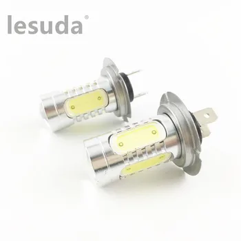 

H7 High Power 15W COB LED Bulb Car Auto Light Source Projector Driving Fog Headlight Lamp with lens White Yellow Bule