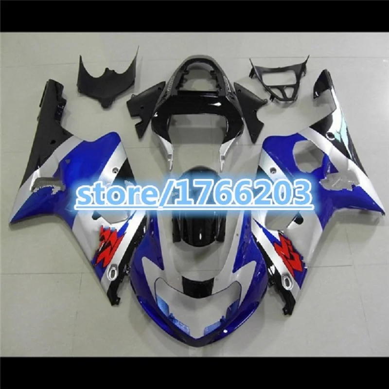 

TOP Blue White Fairing Kit For SUZUKI GSXR 1000 K2 00 01 02 GSXR1000 2000 - 2002 Fairings GSX R1000 2000 2001 2002 Ning