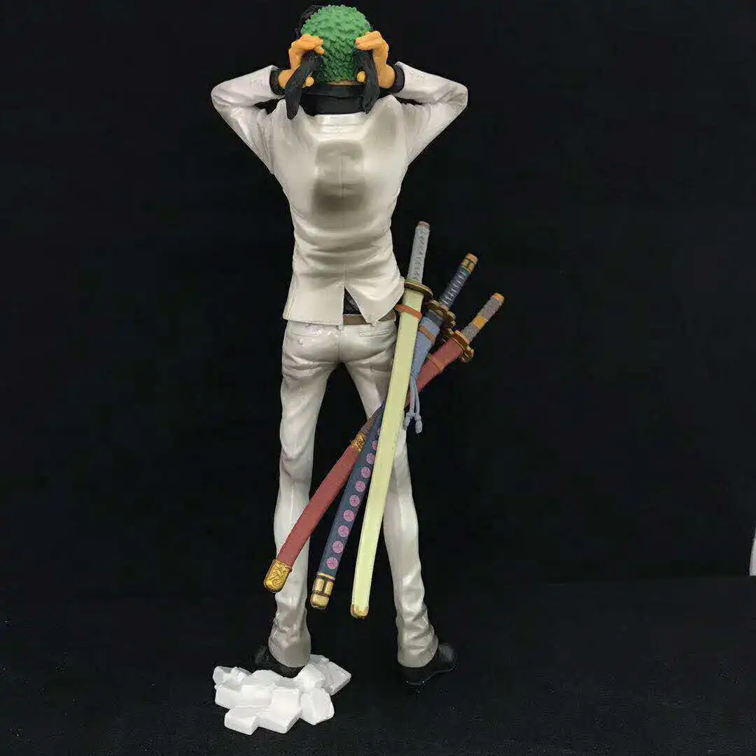 Anime Satu Kepingan Aksi Gambar 3 Gaya Hitam Putih Violet Zoro Model