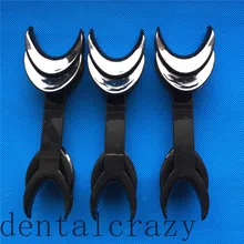 6 шт. черный стоматологический двуглавый Т-образный интраоральный щек губчатый Ретрактор открывалка(большой