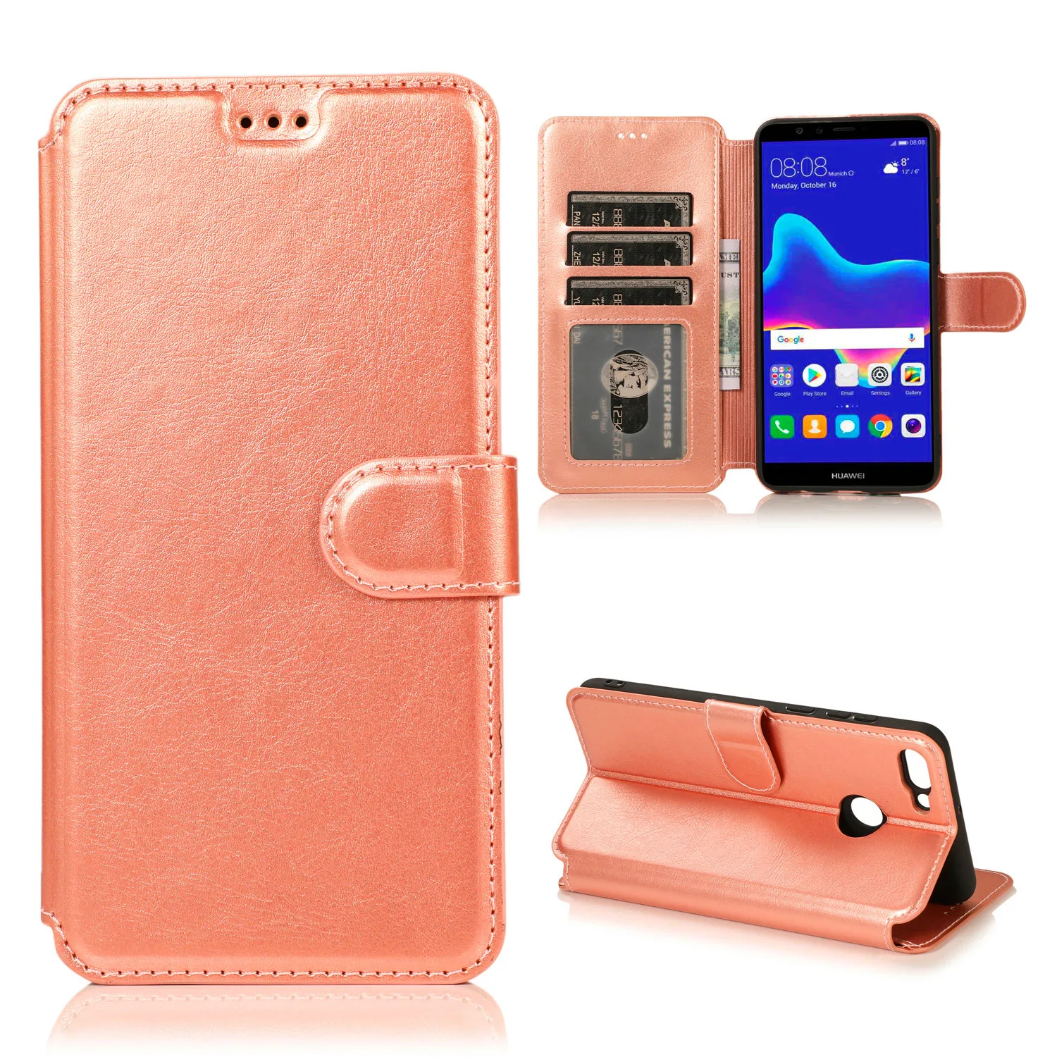 

Leather wallet Phone Case For Huawei Y5 Y9 2018 8X 8C Case For Huawei Y5 Y6 Y7 Y9 2019 Cover Card slot Business Coque Funda