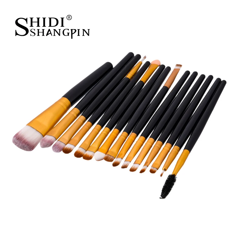 

maquiagem 15 Pcs/set Color Makeup Brushes Set Cosmetics maquillaje Makeup Tools Powder Eyeshadow Cosmetic Set Makeup Brush