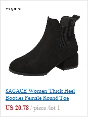 SAGACE/женские зимние ботинки обувь на высоком каблуке со змеиным узором, ботфорты без шнуровки, рыцарские сапоги в стиле ретро женские Ботинки martin с круглым носком,#35
