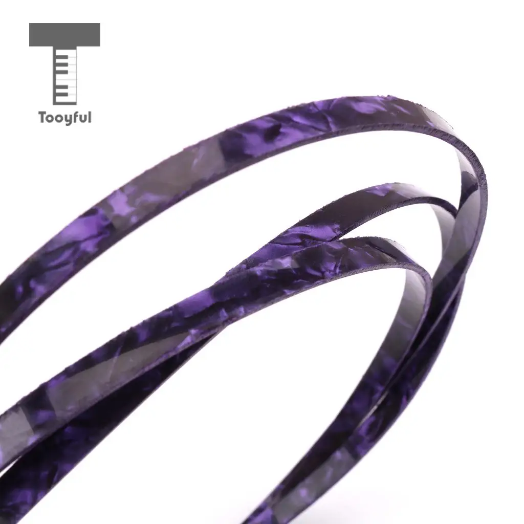 Tooyful Purple Celluloid Guitar Binding Purfling Strip for Luthiers 1620x6x1.5mm