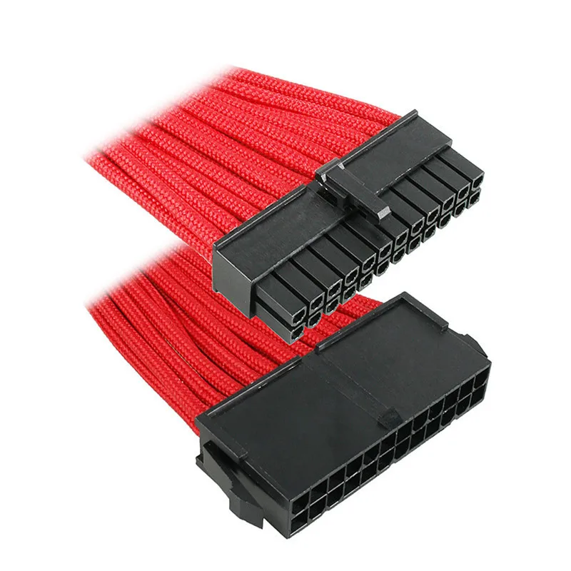 100 шт. основной кабель-удлинитель 30 см 18AWG ATX 24 P Мужской до 24 P Женский Материнские платы Мощность кабель серии