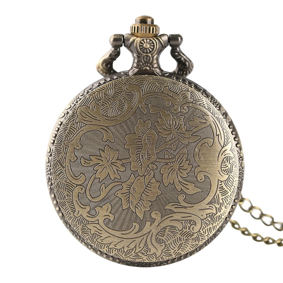 Antique Gifts Vintage Cow Cattle Farmer Pendant Cool Quartz Pocket Watch Men Women Round Necklace Chain Fob Clock Jewelry Watch 2018 (6)