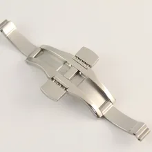 6x27 мм ремешок Бабочка Пряжка нержавеющая сталь застежка для T035614 T035627 твердая сталь пряжка серебро