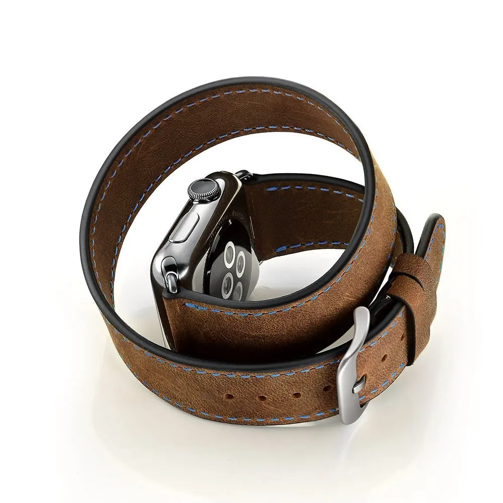 Double Tour Watch band for apple seires 1 2 3 38-42mm strap  (5)
