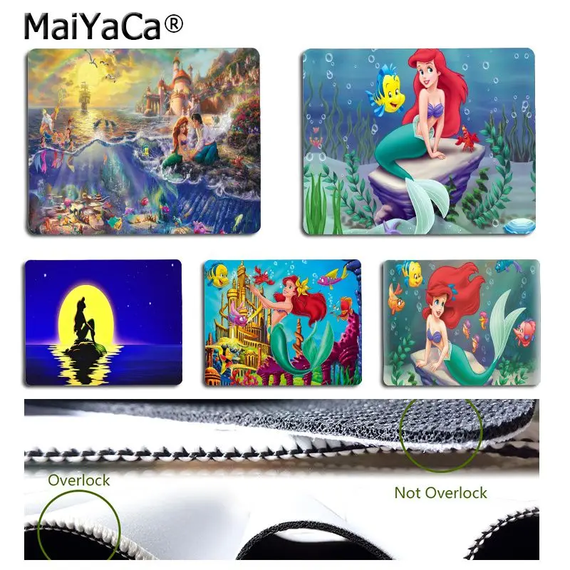 

MaiYaCa Princess Ariel Little Mermaid DIY Design image Game mousepad gaming Mousepad For PC Laptop Notebook