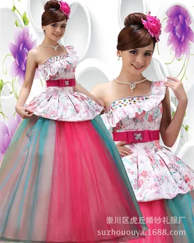 

Quinceanera Dresses Lovely One Shoulder Rhinestone Organza Quinceanera Dress Beautiful Long vestido 15 anos