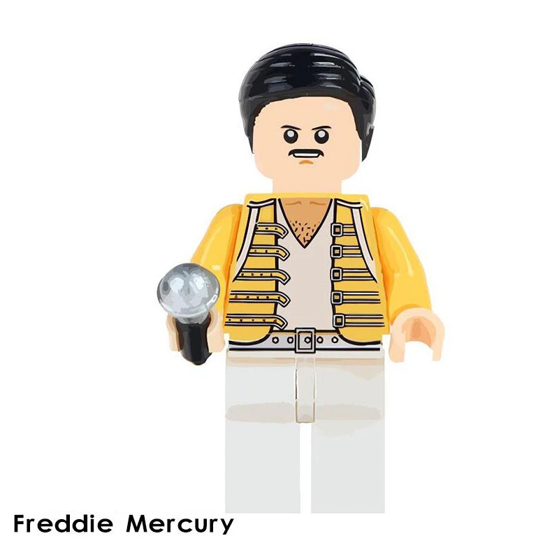 

Wholesale 50pcs Freddie Mercury Queen Rock Star Figure Building Bricks Compatible With Lego