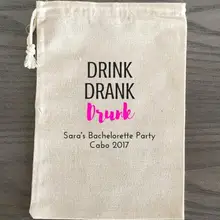 Пользовательские напиток пили пьян девичник похмелья восстановления выживания комплект СВАДЕБНЫЙ подарочные пакеты свадьбу душ Конфеты чехлы