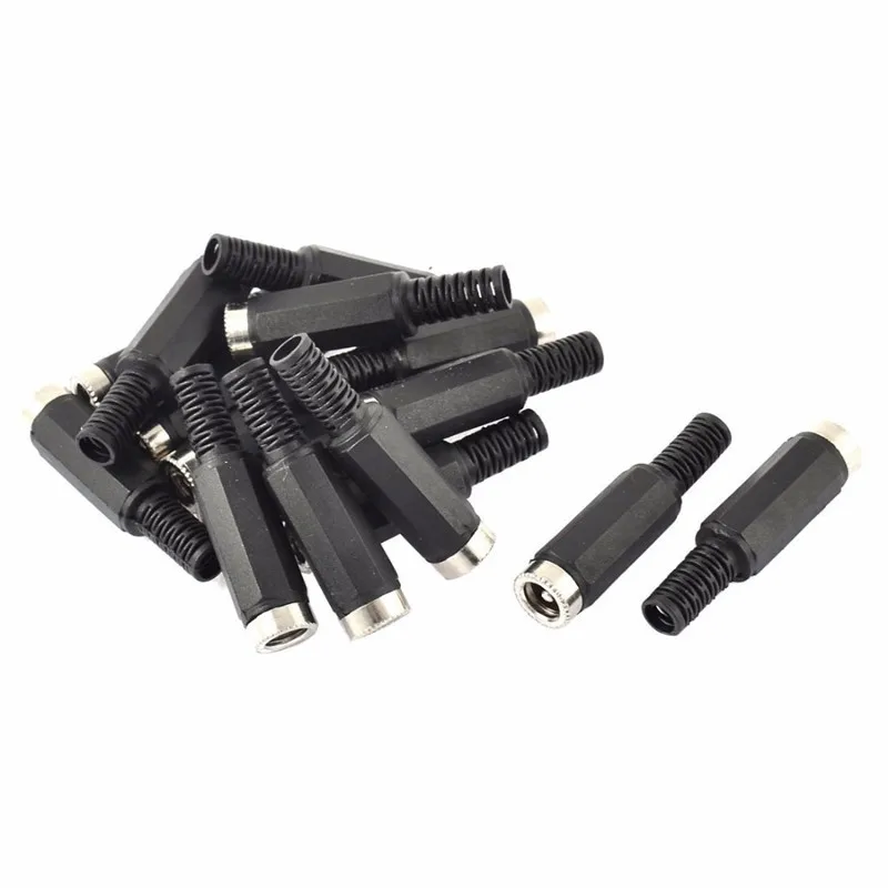 

10pcs 5.5*2.1/5.5x2.1mm DC Power Jack 5V 12V 24V Female Plug Jack + Male Power plug Connector Low voltage Led DC Socket Adapter