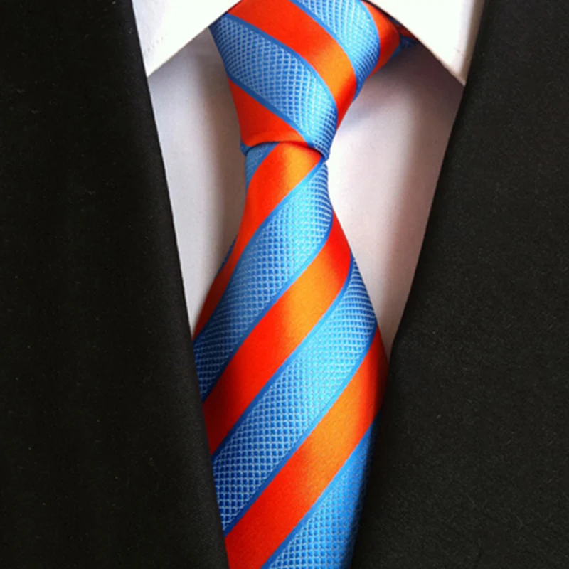 Мужской 8 см Модный Белый Серый галстук фиолетовый полосатый галстук желтый галстук красный галстук для свадьбы для мужчин официальный деловой костюм галстуки