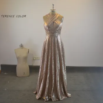 

Sexy Sequins Long A-line Formal Evening Dress