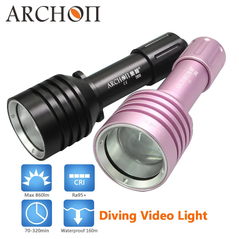 

ARCHON waterproof 60 m diving light CREE LED diving Flashlight Torch Zoom Lamp Light high quality diving photo video lighting