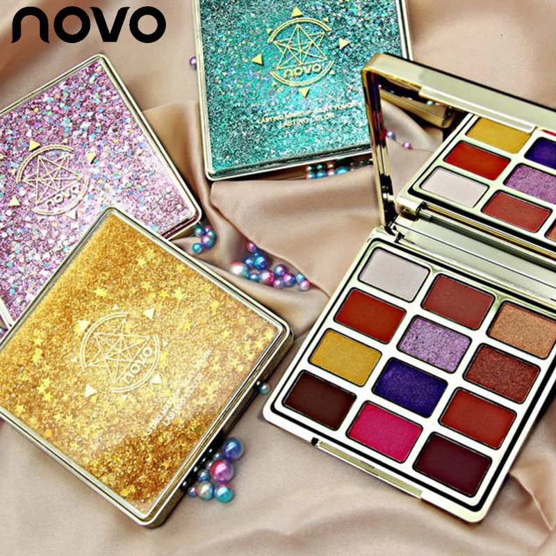 

12 Color Eyeshadow Sand Drift Dish Eye Makeup Waterproof Mineral Powder Shimmer Eye Shadow Make up Paletttte Cosmetics For Wom