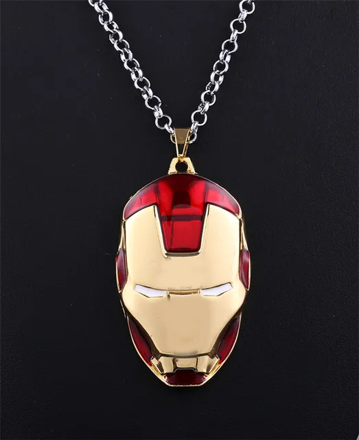 Iron Man Face Chain Cartoon Bling