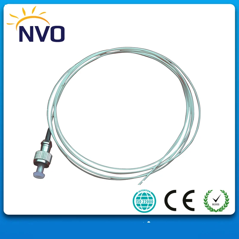 

Free Shipping FC Simplex 0.9mm,1M,PVC Jacket Fiber Optic Pigtail Single Mode