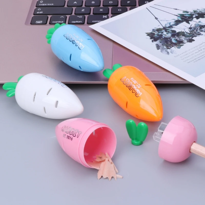 

1 Pc Carrot pencil sharpener creative cute cartoon shape office portable student pencil sharpener