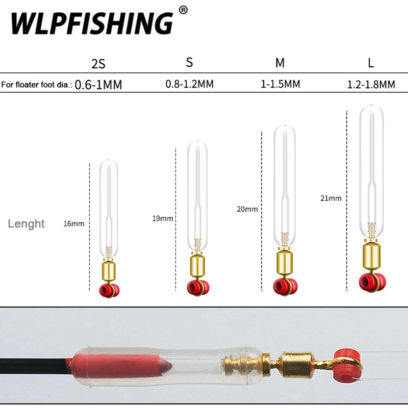 WLPFISHING 10 шт./партия рыболовные поплавковые держатели медные силиконовые Вертлюги 360 градусов вращающиеся свободно рыболовные аксессуары хорошие Helpers