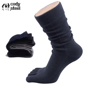 

Cody Steel Socks Long Mens Cotton Five Finger Casual Male Toe Socks Breathable Fashion In Tube Man Toe Socks 2pairs/lot