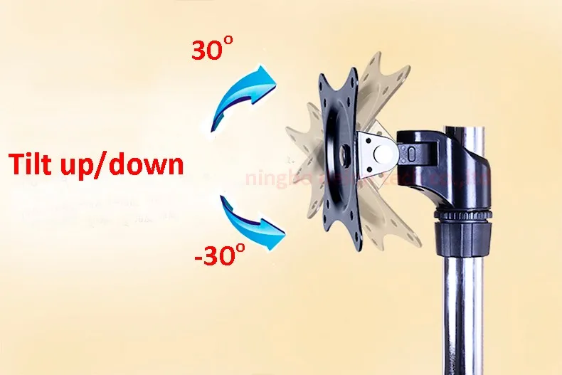 LCD-TS2 алюминий 9-2" 360 Вращающийся сидячий стенд стол 2-8 кг полный движения vesa100x100 10"-2" монитор кронштейн с клавиатурой держатель