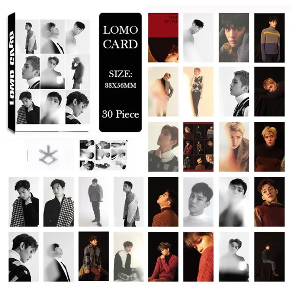 Youpop EXO LUHAN Перезагрузка I альбом ломо карты K-POP Новая мода самодельная бумажная фото карта Фотокарта LK427 - Цвет: FOR LIFE