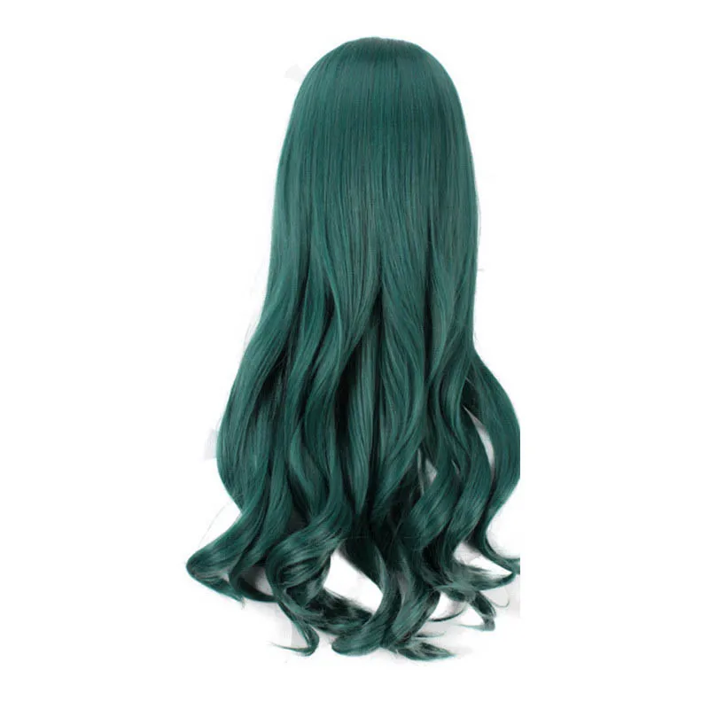 Morematch темно-зеленые вьющиеся длинные высокотемпературные синтетические волосы косплей парик Shimoneta к Iu Gainen ga Sonzai Fuwa Hyouka+ парик колпачок