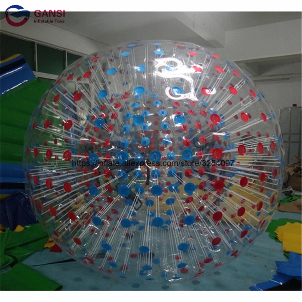 الجملة 3 متر القطر نفخ زورب الكرة المتداول الكرة فقاعة القدم 1.0 ملليمتر pvc دائم للخارجية الإنسان البولينج الرياضية لعبة