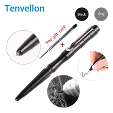 Tenvellon Self Defense Supplies Tactical Pen Security protection personal defense tool Gray Black Color Tactical Pens Safety EDC