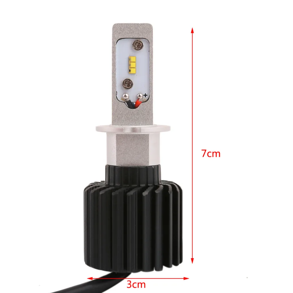 

New 1Pair C8 H3 Car LED Headlamp Bulb Head lights Replace Xenon Headlights 8000lm 9V-36V 80W 6000K White LED Light Hot Sale
