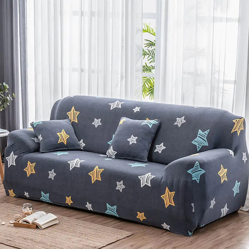Стрейч диванные покрывала с принтами диванные покрывала для Гостиная евро чехлы для диванов Универсальный Эластичный секционный угловой диван крышка - Цвет: 16
