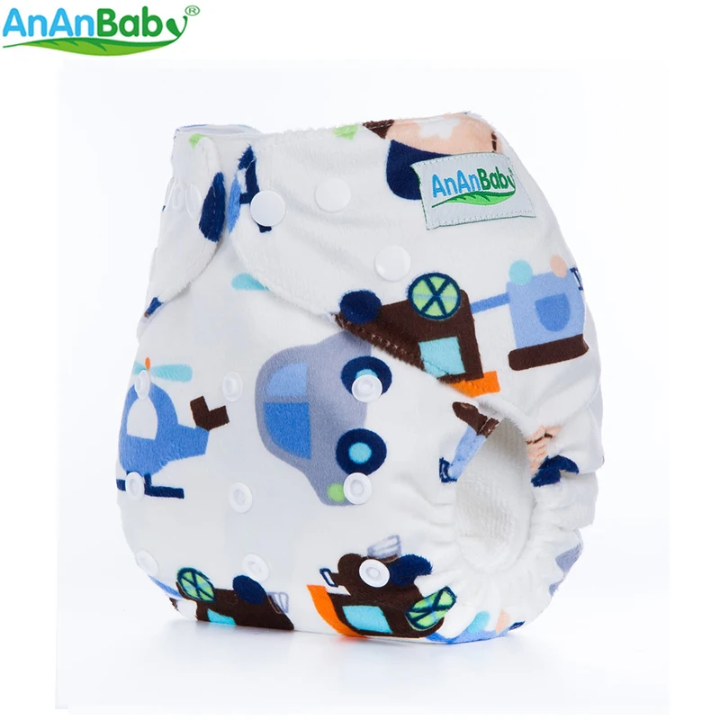 Новые модели подгузников Ananbaby 1 шт. супер Minky тканевые подгузники многоразовые
