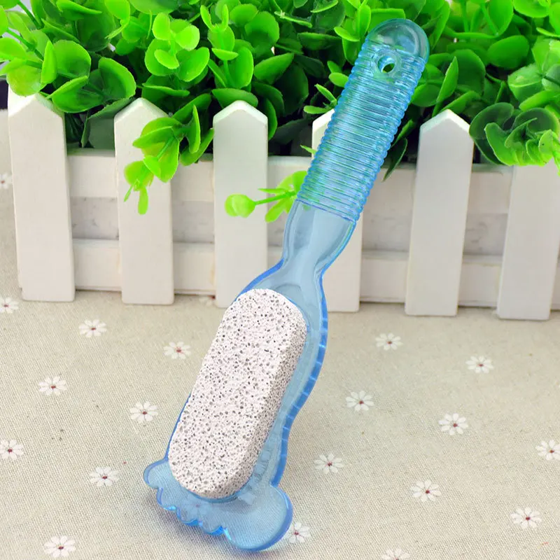 Callus Stone Hard Skin Cuticle Remover Foot Care Tool Plastic Handle