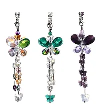 H& D Хрустальная Солнцезащитная бабочка, оконная подвеска, фэншуй, радужная люстра, призма, автомобильные подвески, домашний Свадебный декор(3 шт./набор