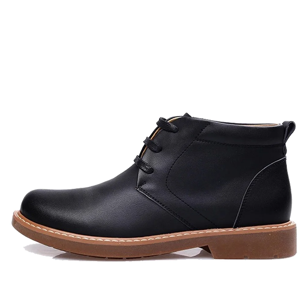 NPEZKGC/брендовые очень теплые мужские зимние кожаные водонепроницаемые зимние ботинки на резиновой подошве; ботинки для отдыха; английская обувь в стиле ретро для мужчин