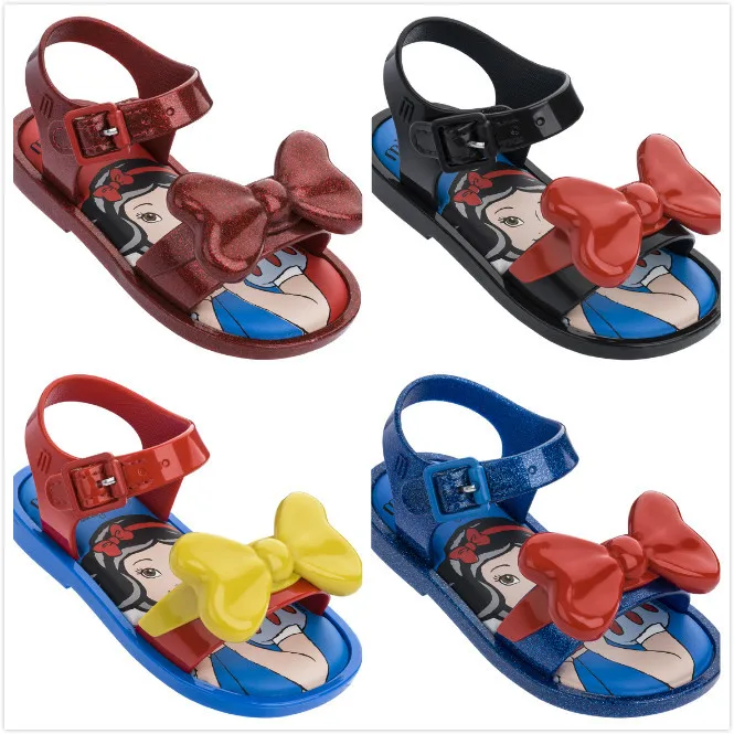 

Melissa Girls Sandals Shoes 2019 New Summer Princess Style Jelly Shoe Girl Non-slip Kids Beach Sandal Toddler 5 size