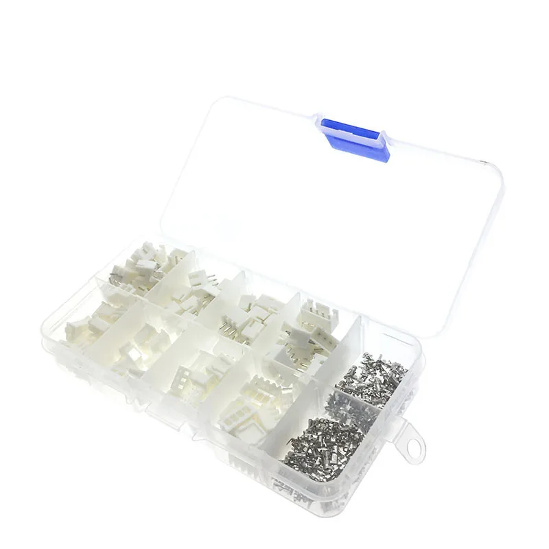 XH2P Kits 50sets=150pcs Kit in box 2p 3p 4 pin 2.54mm Pitch Terminal / Housing / Pin Header Connectors Adaptor