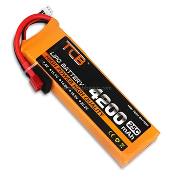 

7.4V/2S 4200mAh 25C LiPO Battery deans T-plug Burst 40C RC model Lipolymer power pack