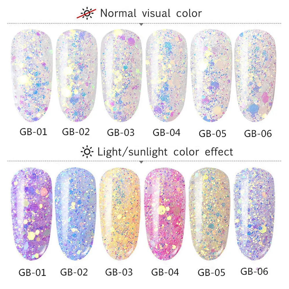 

#501 2018 New Fashion Optical Chameleon Mirror Powder DIY Dust Nail Art Glitter Chrome Pigment Freeship