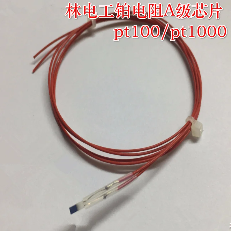 

-70~+300C PT100 thin film platinum thermistor exposed Type PT1000 temperature sensor chip pin connect to high-temperature wire