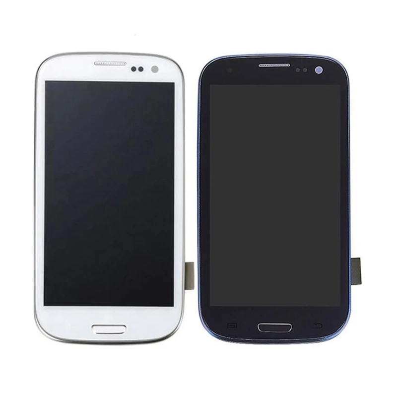 ЖК-дисплей для samsung Galaxy S3 I9300 I9300i I9301 I9301i I9305 сенсорный экран дигитайзер с рамкой 4,8 ''регулировка яркости