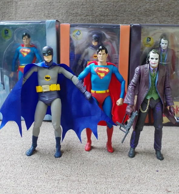 1966 NECA DC Classic TV Series Batman Superman The Joker 18cm /7