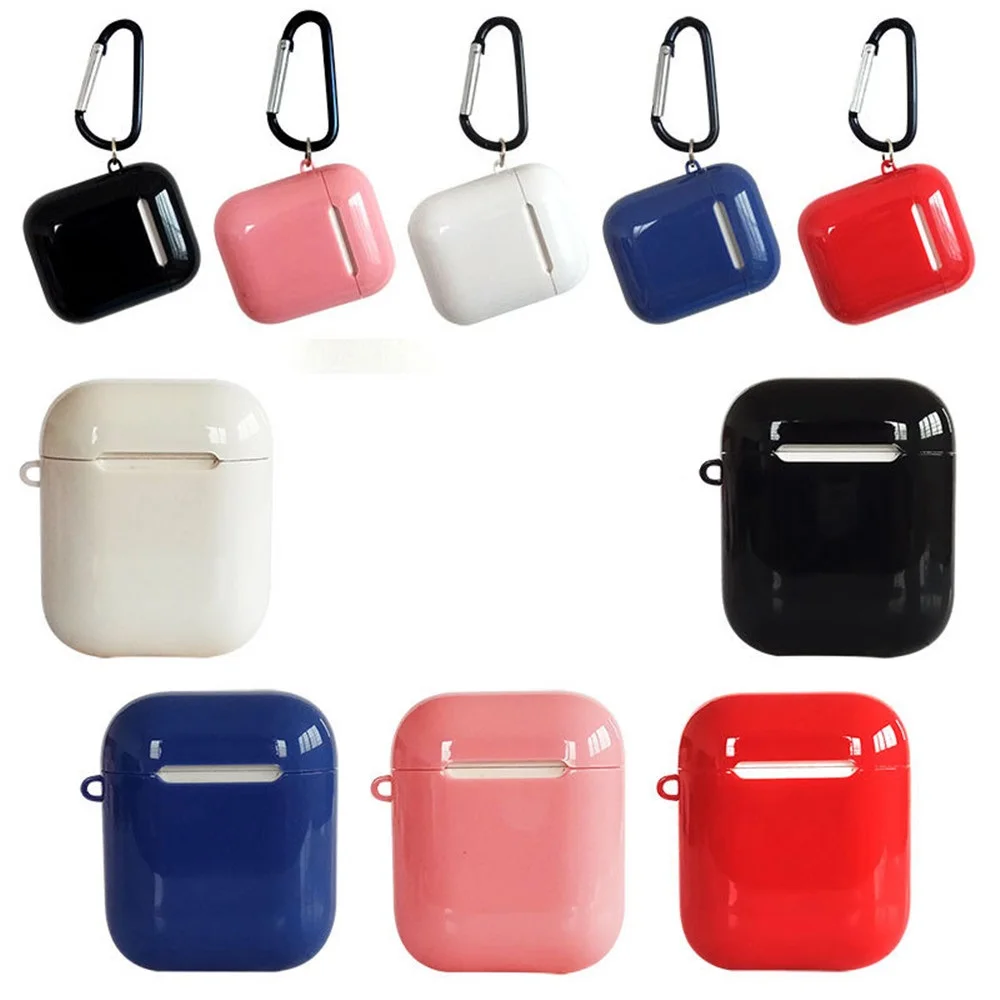 

1 PcsLuxury Silicone Cover For Airpods Cases Soft TPU + PC Dual Layer Armor Case For Apple Airpods Silicone Cover Bags